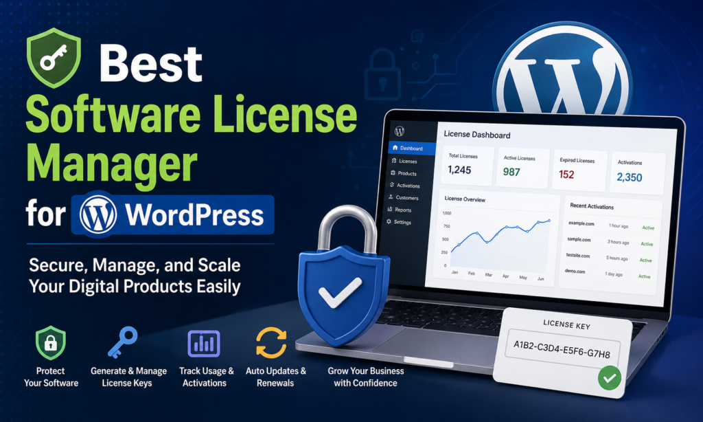 Best Software License Manager for WordPress: Secure, Manage, and Scale Your Digital Products Easily 3 Best Software License Manager for WordPress Secure, Manage, and Scale Your Digital Products Easily